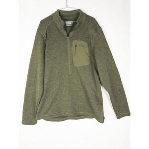 Kuiu Base Camp 1/2 Zip Pullover Mens XXL Green Sweater Outdoor Hunting